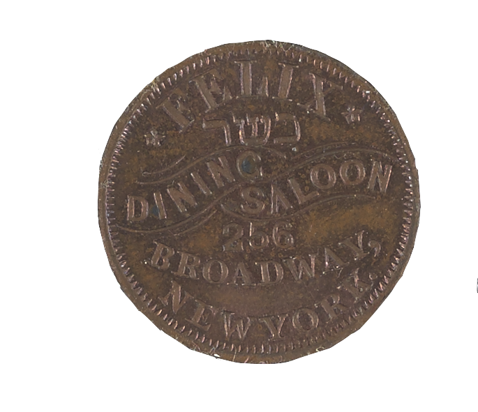 Felix Dining Saloon Civil War Trade Token