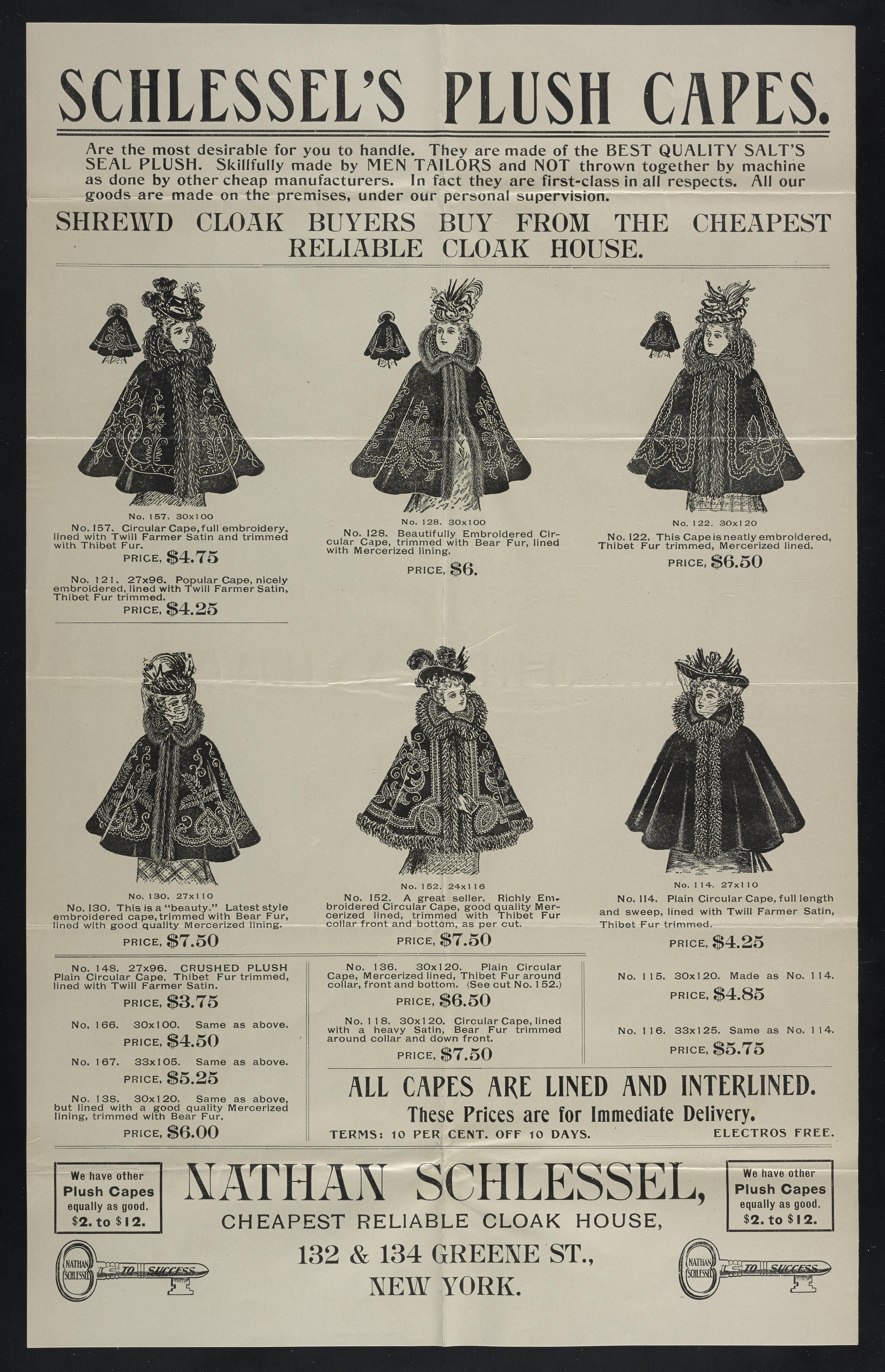 Nathan Schlessel Fur Capes Advertisement